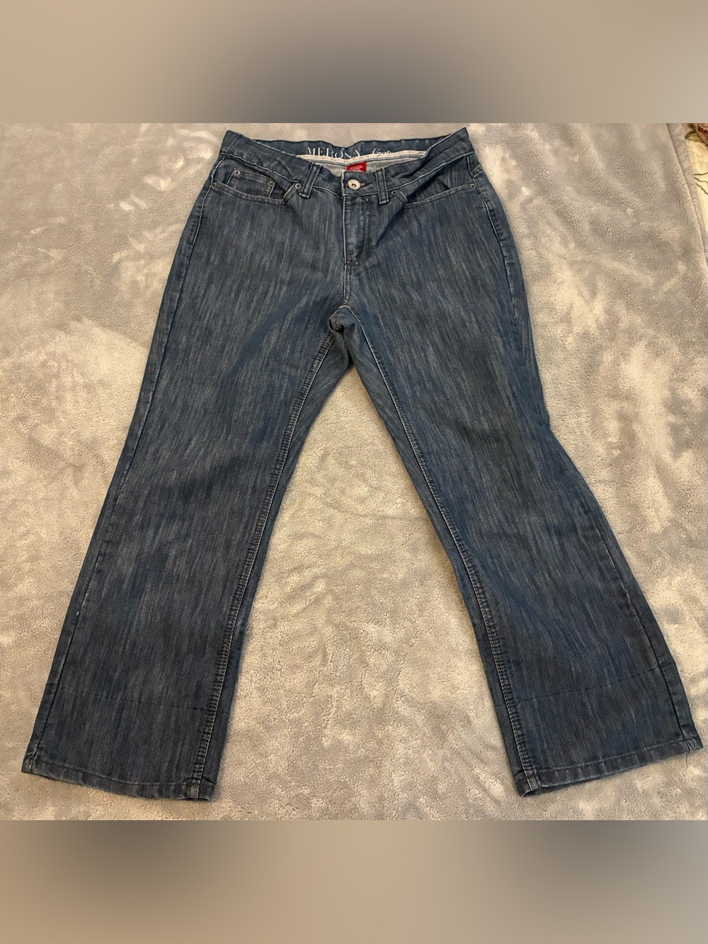 Women’s Merona Dark Blue Wide-Leg Cropped Jeans Size 8R